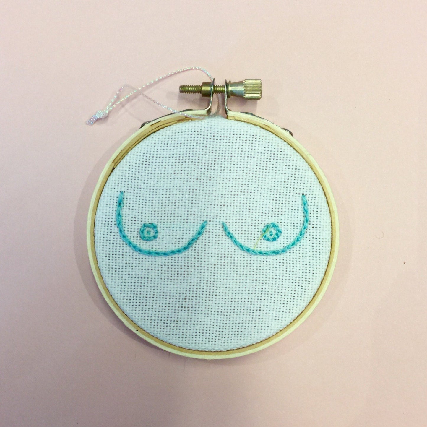 Boobie Embroidered Ornament