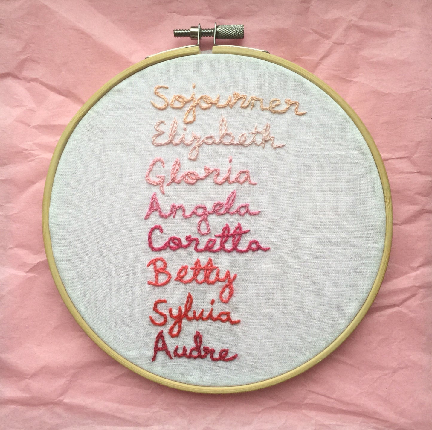 The Women Before Us Embroidery