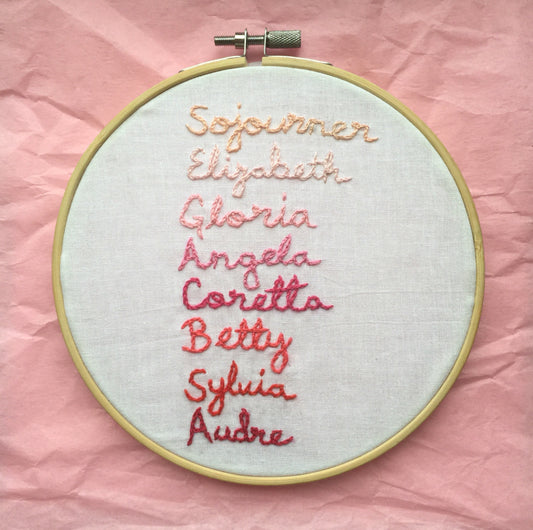The Women Before Us Embroidery