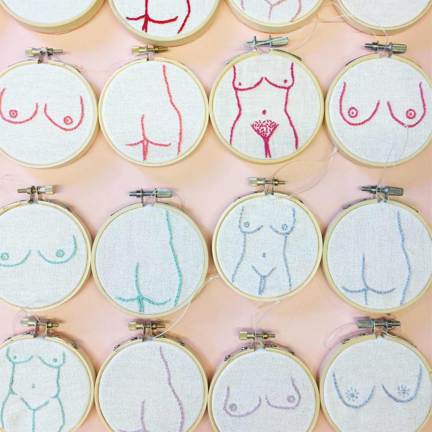 Boobie Embroidered Ornament