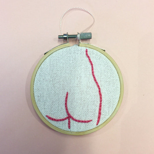Booty Embroidered Ornament