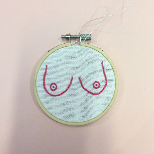 Boobie Embroidered Ornament