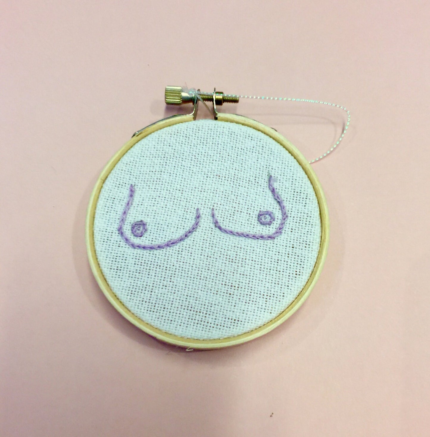 Boobie Embroidered Ornament
