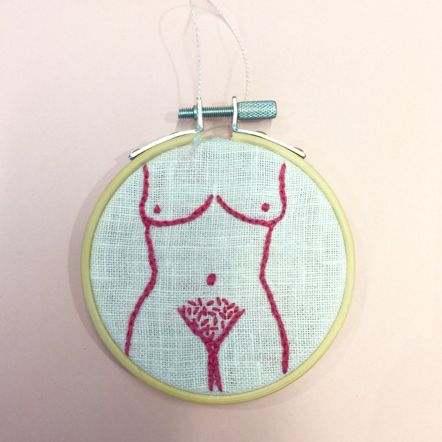 Body Positive Embroidered Ornament