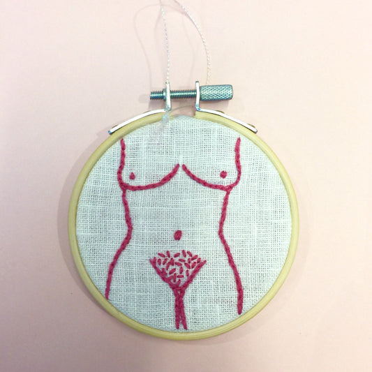 Body Positive Embroidered Ornament