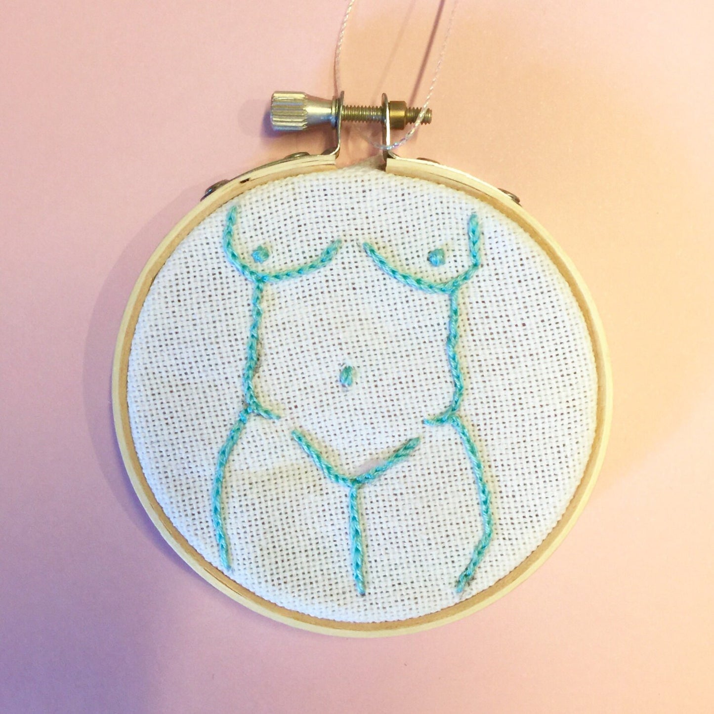 Body Positive Embroidered Ornament