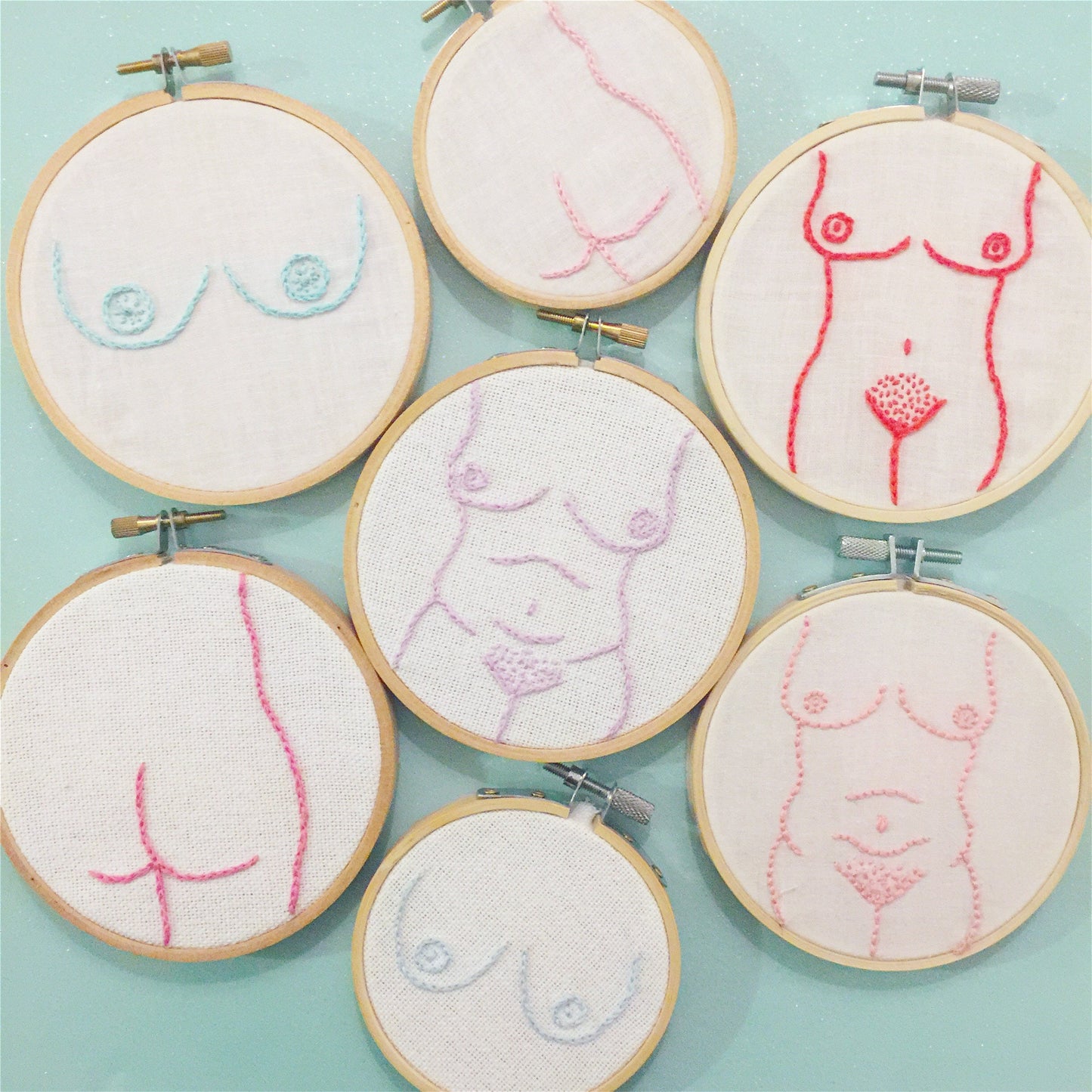 Body Positive Embroidered Ornament