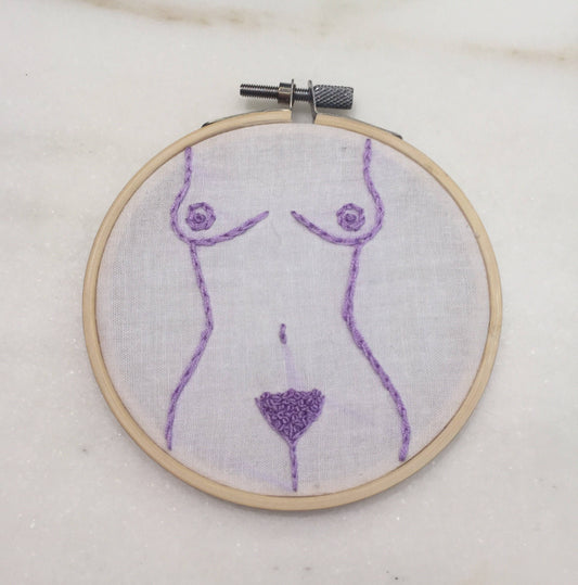 Body Positive Embroidered Ornament