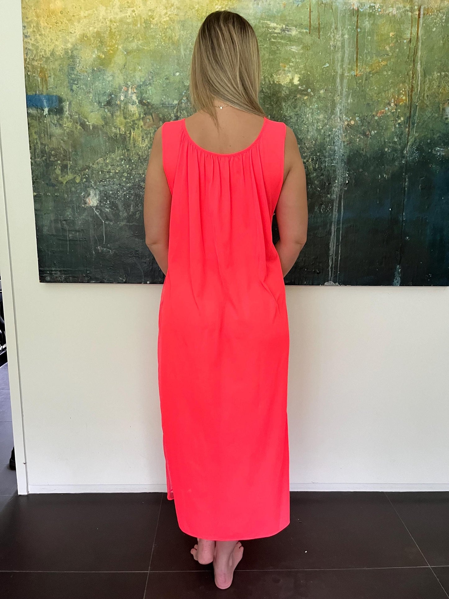1960s Hot Pink Nightgown