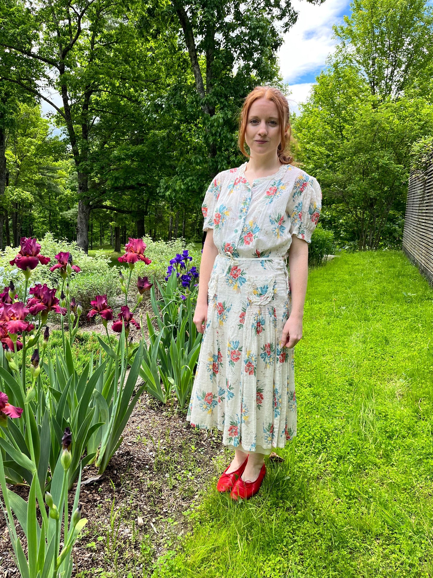 1940s Floral Dress